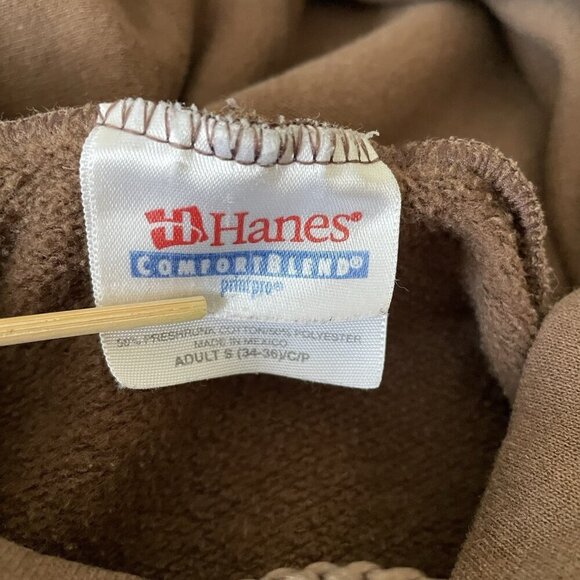 VTG Y2K Hoodie Men's/Adults S Brown Pullover Faded Skater Streetwear Grunge 90s - Picture 9 of 11